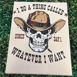 🤠 Western Skull Canvas Wall Art
